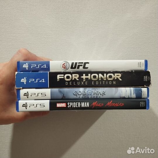 К053. Комплект из 4 игр на дисках для PS4/PS5