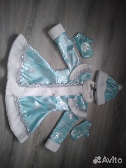 Костюм Снегурочки на 4-6 лет