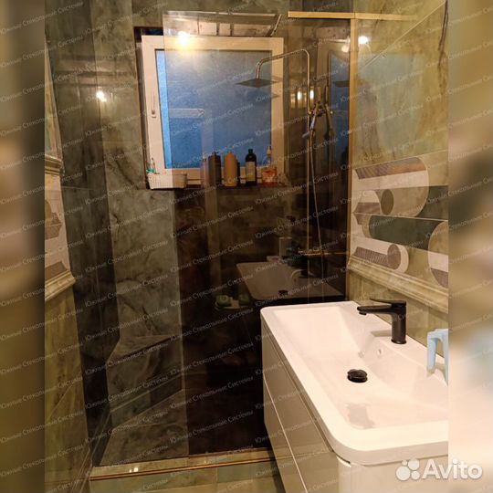 Душевая стеклянная перегородка