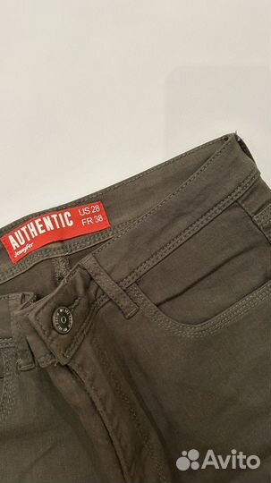 Джинсы болотного цвета женские 44 S