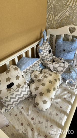 Бортики в детскую кроватку бу