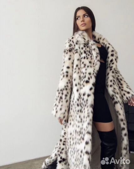 Шуба из экомеха женская