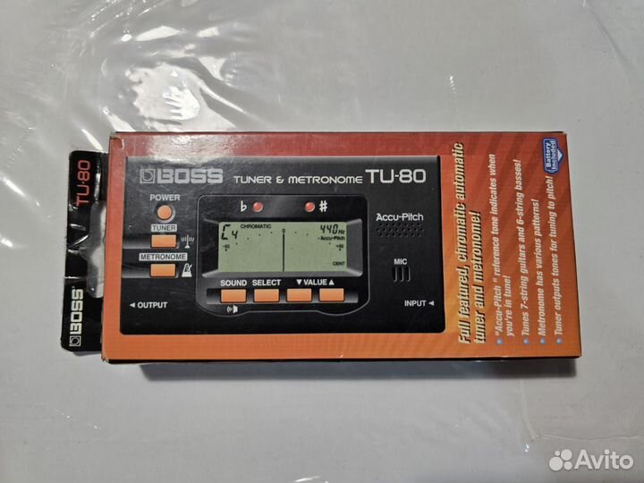 Тюнер и метроном Boss TU-80