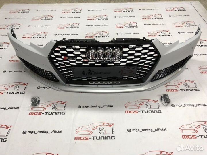 Бампер на Audi A4 B9 в стиле RS4 15-н.в