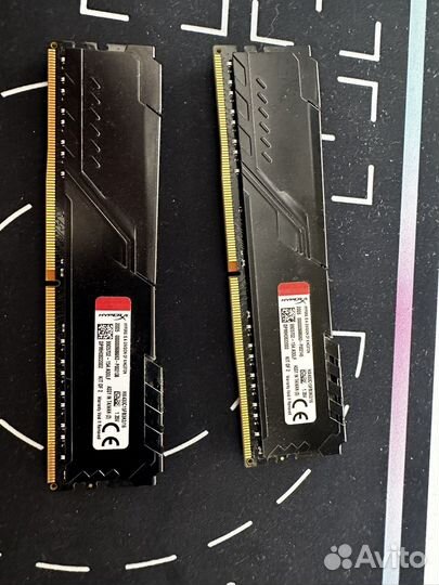 Оперативная память ddr4 hyperX fury 16gb
