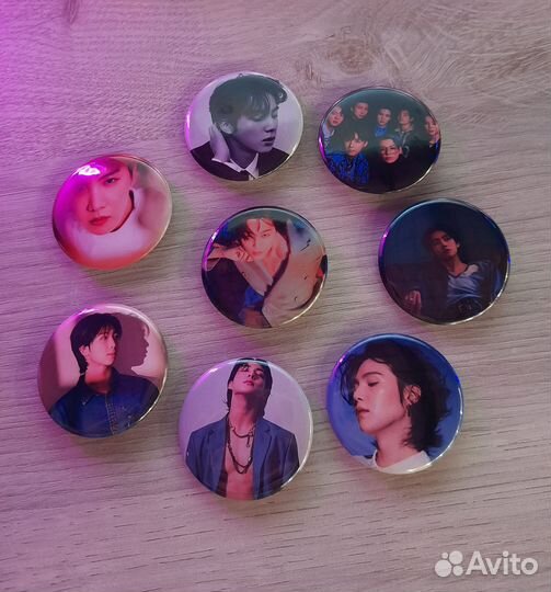 Значки BTS, 8 шт