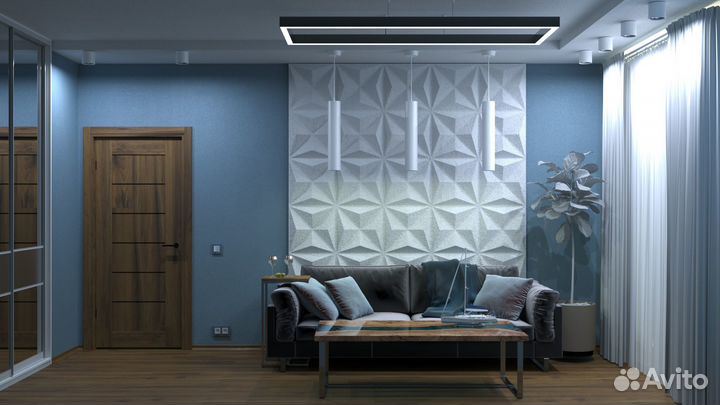 3d визуализация, дизайн, роспись стен, декор