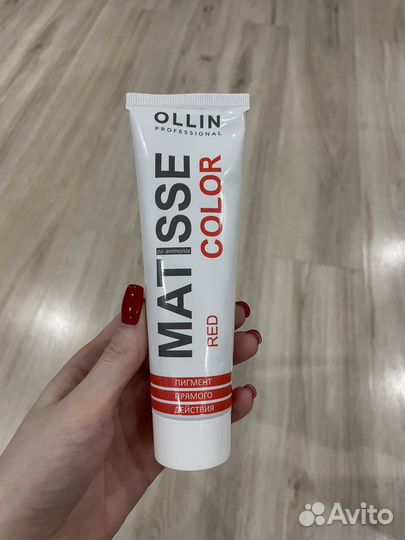 Ollin прямой пигмент красный