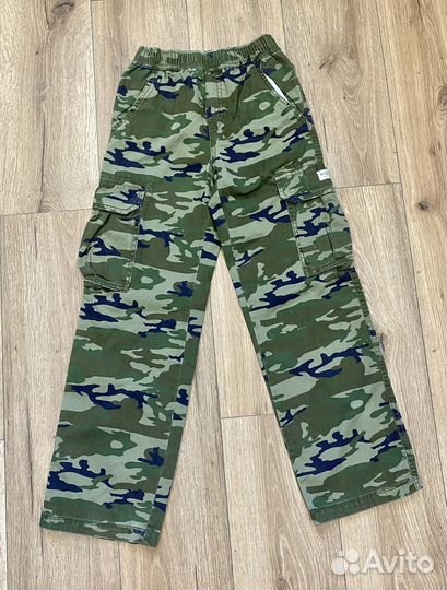 Брюки slim хакки 137-145 и 145-152 см