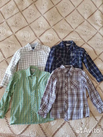 Рубашки на мальчика с длинным рукавом