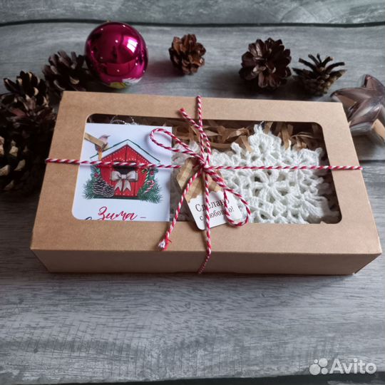 Снежинки вязаные, новогодний декор