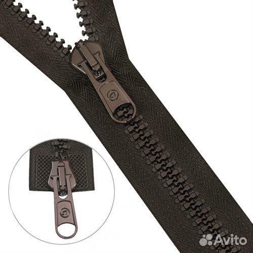 068 т.коричневый Молния трактор Тип 20 (8мм) 2 замка 65см Arta-F (068 т.коричневый), 5 шт