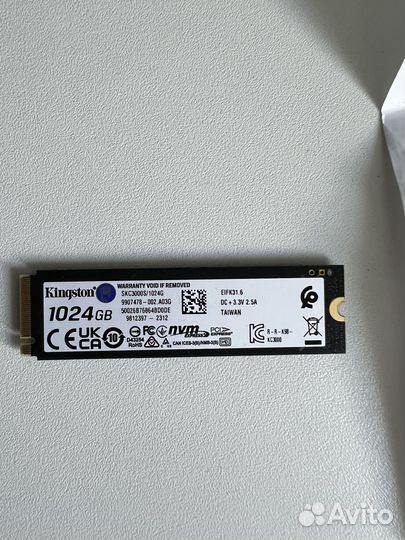 Ssd m2 1tb Kingston KC3000