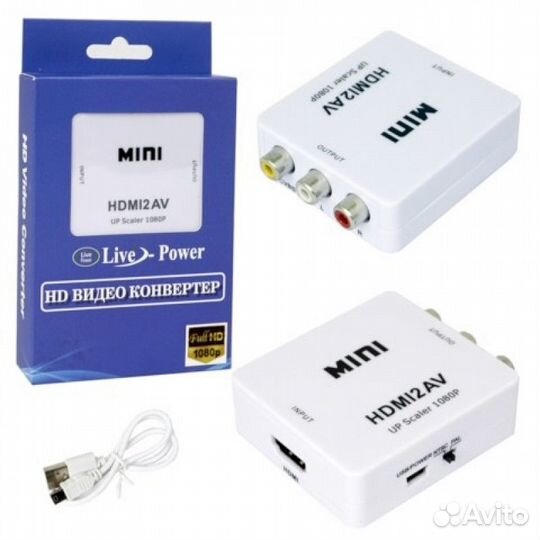AV2hdmi переходник с RCA на hdmi