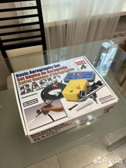 Аэрограф с компрессором для моделирования