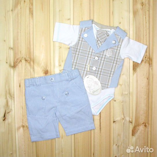 Новые летние комплекты для малышей, рост 68-74