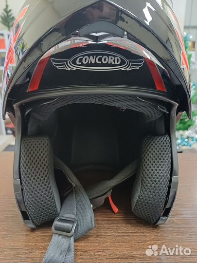 Шлем модуляр с двойным визором concord