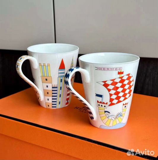 Пара кружек hermes 080