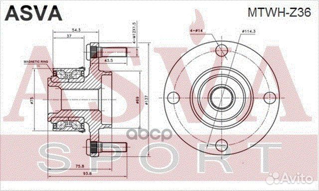 Ступица mtwhz36 asva