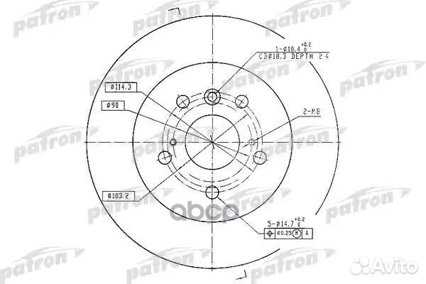 Диск тормозной задн toyota: camry 91-96, camry