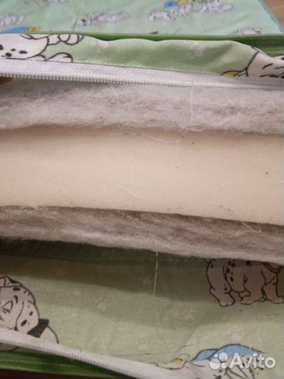 Матрас в детскую кроватку с чехлом