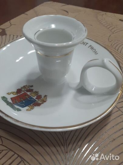 Винтажный подсвечникфарфор штамп