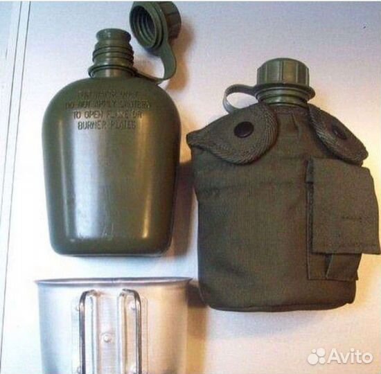 Фляжка армейская с котелком США