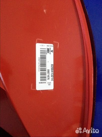 Фонарь задний левый ориг Renault Megane 2006-11 HB