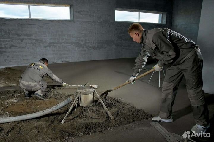 Механизированная стяжка пола. Высокое качество