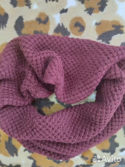 Набор зимний шапка+снуд