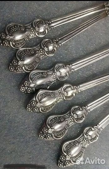 Красивые кофейные ложки мельхиор СССР