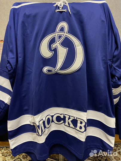 Хоккейный свитер игровая форма хк Динамо Москва