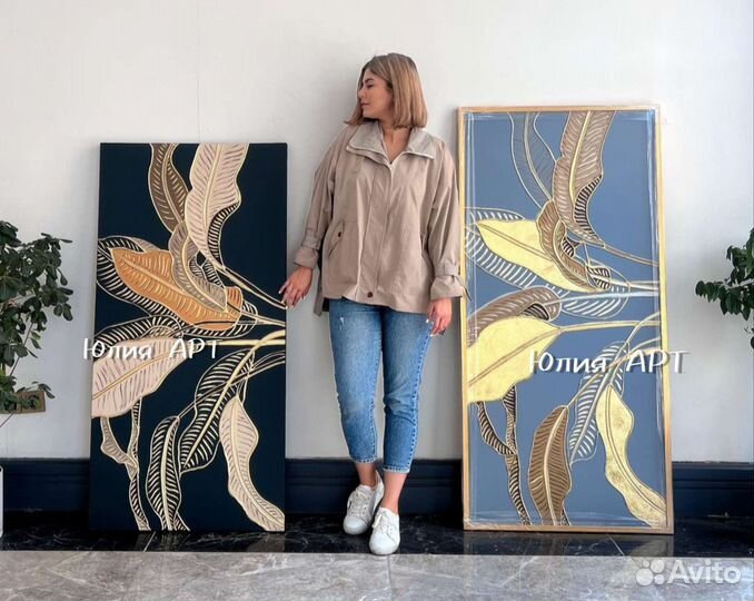 Картины в интерьер абстракции на холсте