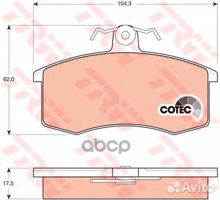 К-т дисков. тормоз. колодок GDB469 TRW