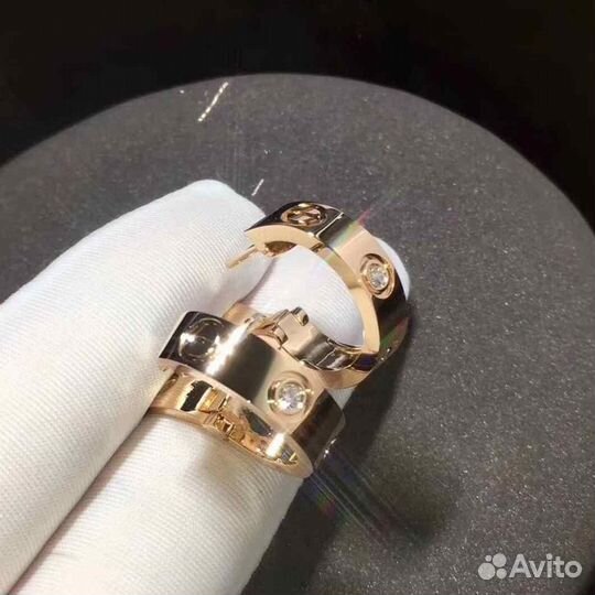 Серьги Cartier из розового золота 0,075ct