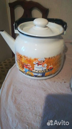 Чайник эмалированный