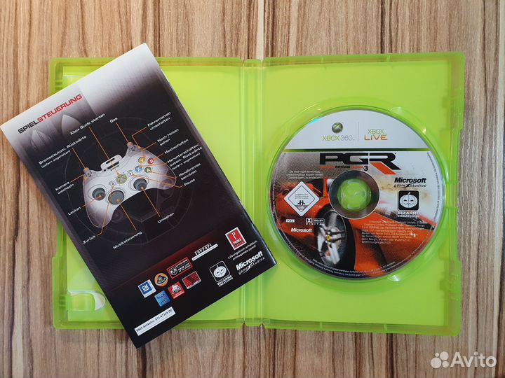 Xbox 360 PGR 3 Лицензия