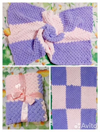 Продам плед ручная вязка