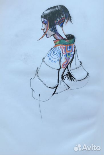 Эскизы причесок для стилистов и парикмахеров