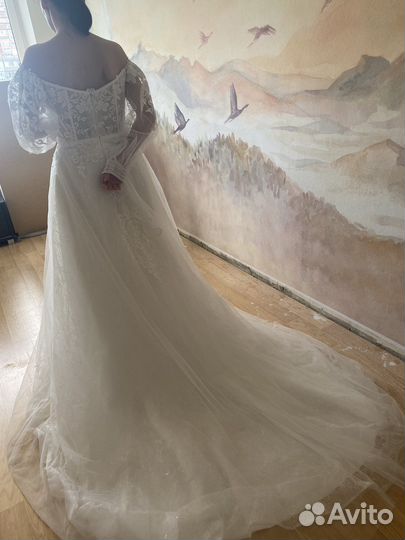 Свадебное платье 46 48 новое