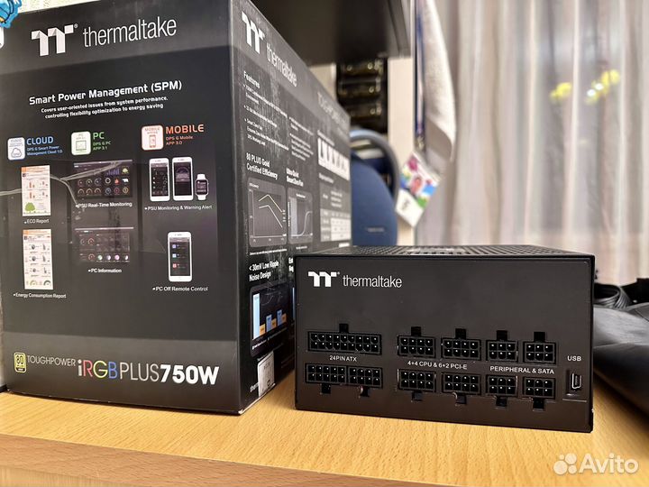 Блок питания Thermaltake Toughpower iRGB Plus, 750