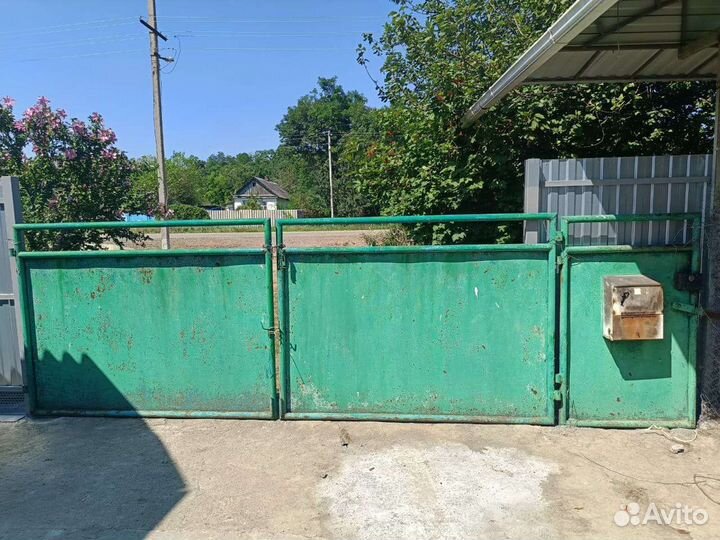 Ворота с калиткой распашные бу