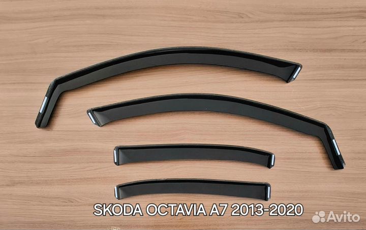 Дефлекторы вставные Scoda Octavia A7 лифтбек 2013