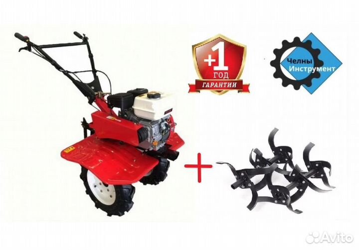 Мотоблок в сборе (7 л.с., 2 колеса 4*8, фрезы)
