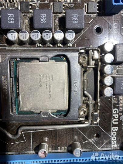 Материнская плата с процессором