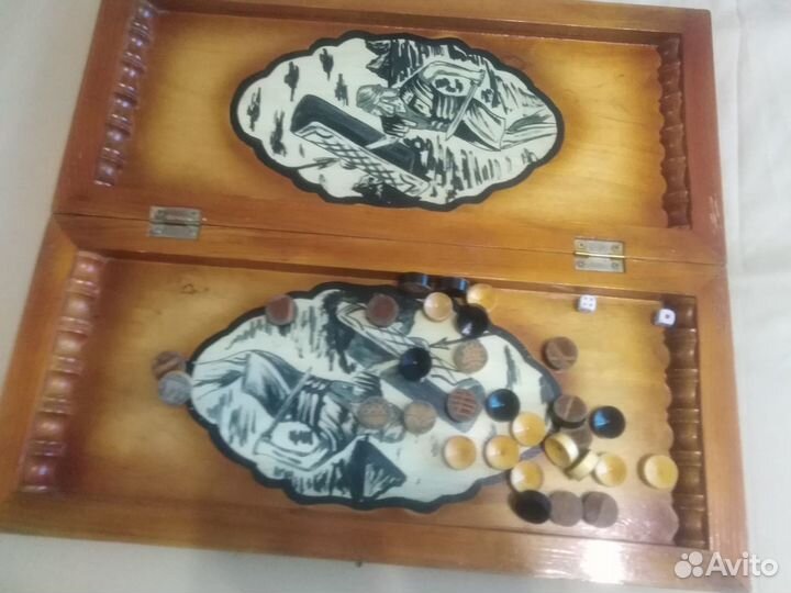 Нарды резные, ручная работа