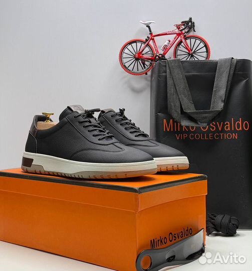 Кроссовки мужские кожаные Mirco Osvaldo