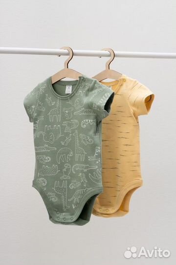 Комплект новых Боди Crockid, 2 шт, 62 размер