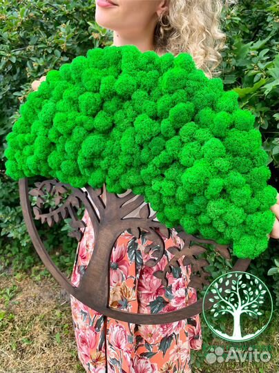 Панно панели фитостена декор мох стабилизирован