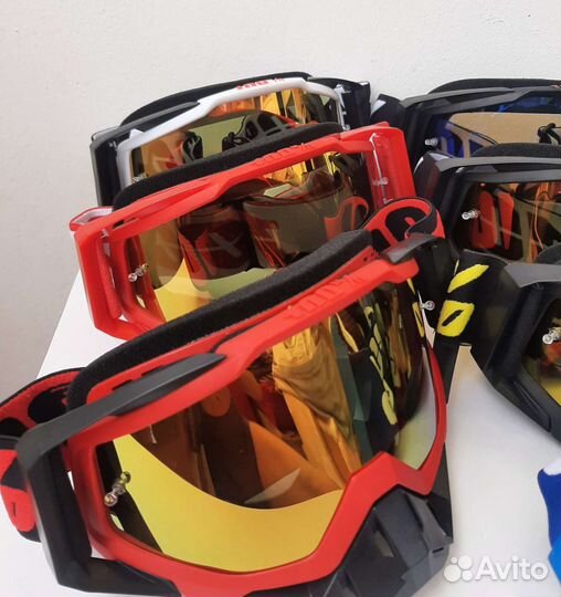 Новые кроссовые шлемы + (перчатки, очки, маска )